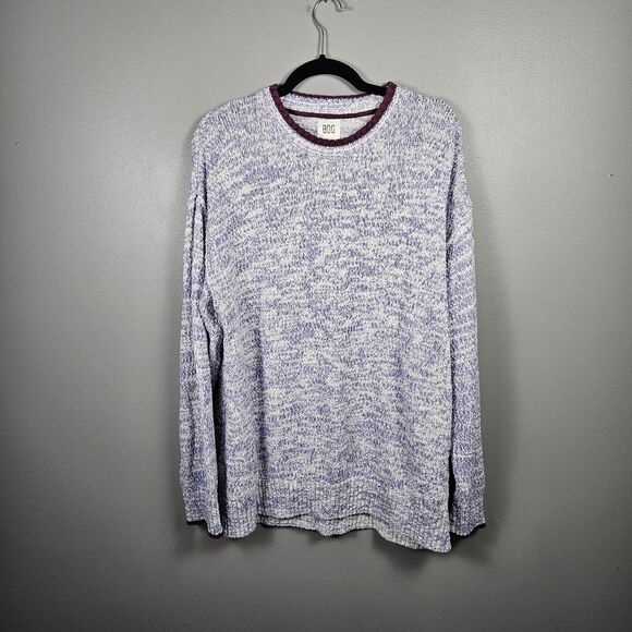 Urban Outfitters Men's Size Large Sweater BDG Clark Crew Neck Pullover Purple - Picture 1 of 6
